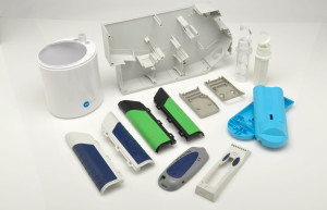 Photo of injection molded instrumentation components