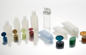 HDPE and PET amenity bottles with PP caps, variety of shapes and sizes